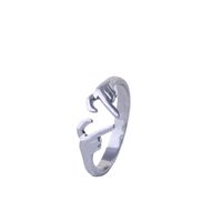304 Stainless Steel 18K Gold Plated IG Style Plating Gesture Heart Shape Open Rings main image 4