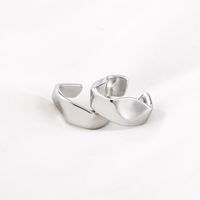 Simple Style Geometric Titanium Steel Polishing Ear Clips 1 Pair main image 3