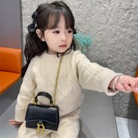 Girl's Solid Color Pu Leather Magnetic Buckle Kids Wallets main image 6