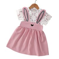 Fashion Rabbit Printing Polyester Girls Clothing Sets main image 2