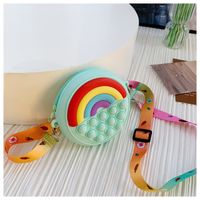 Kid's Rainbow Silica Gel Zipper Kids Wallets sku image 4