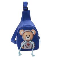 Kid's Small Nylon Little Bear Panda Cute Zipper Crossbody Bag main image 2