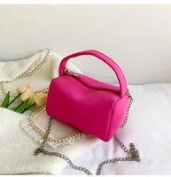 Bolso Pequeño Para Mujer Con Cremallera En Forma De Almohada En Color Liso Para Primavera Y Verano sku image 4