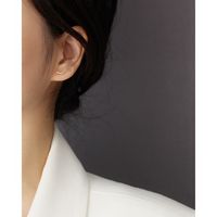 Fashion Irregular Sterling Silver Inlay Rhinestones Ear Studs 1 Pair main image 5