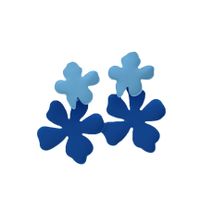 1 Pair Fashion Flower Alloy Stoving Varnish Women's Ear Studs main image 6