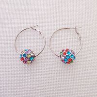 1 Pair Simple Style Geometric Alloy Inlay Rhinestones Women's Earrings main image 5