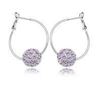 1 Pair Simple Style Geometric Alloy Inlay Rhinestones Women's Earrings main image 4