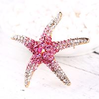 Mode Star Alliage Placage Strass Artificiels Femmes Broches main image 1