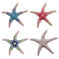 Fashion Star Alloy Plating Artificial Rhinestones Women's Brooches main image 5