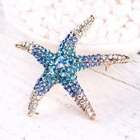 Fashion Star Alloy Plating Artificial Rhinestones Women's Brooches main image 2