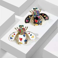 Fashion Bee Alloy Plating Artificial Rhinestones Women's Brooches main image 1