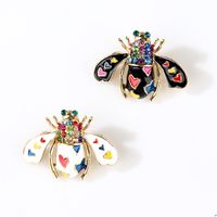 Fashion Bee Alloy Plating Artificial Rhinestones Women's Brooches main image 3