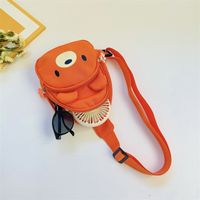 Kid's Medium Nylon Cartoon Cute Square Zipper Crossbody Bag main image 2