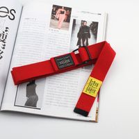 Simple Style Letter Alloy Woven Fabric Woven Belt Unisex Woven Belts 1 Piece sku image 1