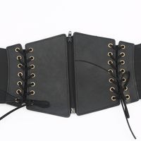 Fashion Solid Color Imitation Leather Metal Straps Women's Corset Belts 1 Piece main image 3