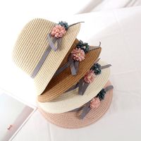 Girl's Fashion Flower Curved Eaves Bucket Hat main image 1