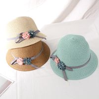 Girl's Fashion Flower Curved Eaves Bucket Hat main image 2