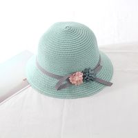 Girl's Fashion Flower Curved Eaves Bucket Hat sku image 6