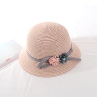 Girl's Fashion Flower Curved Eaves Bucket Hat sku image 10