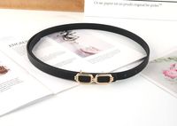 Simple Style Round Square Pu Leather Women's Leather Belts 1 Piece sku image 4