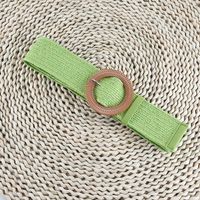 Simple Style Solid Color Cotton And Linen Woven Belt Women's Woven Belts 1 Piece sku image 13