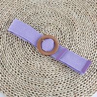 Simple Style Solid Color Cotton And Linen Woven Belt Women's Woven Belts 1 Piece sku image 15