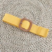 Simple Style Solid Color Cotton And Linen Woven Belt Women's Woven Belts 1 Piece sku image 16
