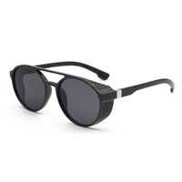 Simple Style Solid Color Pc Round Frame Full Frame Men's Sunglasses main image 5