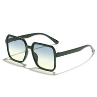Retro Gradient Color Solid Color Ac Square Full Frame Men's Sunglasses main image 4