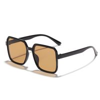Retro Gradient Color Solid Color Ac Square Full Frame Men's Sunglasses sku image 2