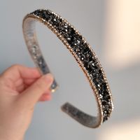 Women's Retro C Shape Rhinestone Handmade Hair Band sku image 7