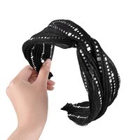 Mode Bogenknoten Tuch Pailletten Haarband 1 Stück main image 5