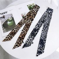 Women's Sweet Leopard Polyester Printing Silk Scarves main image 4