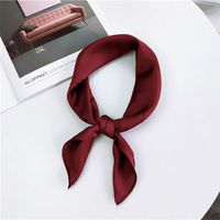 Women's Elegant Solid Color Polyester Silk Scarves sku image 6