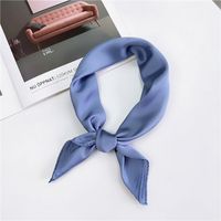 Women's Elegant Solid Color Polyester Silk Scarves sku image 5