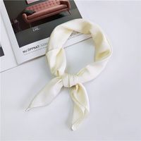 Women's Elegant Solid Color Polyester Silk Scarves sku image 1
