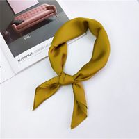Women's Elegant Solid Color Polyester Silk Scarves sku image 17