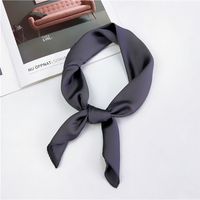 Women's Elegant Solid Color Polyester Silk Scarves sku image 19
