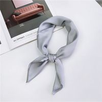 Women's Elegant Solid Color Polyester Silk Scarves sku image 20