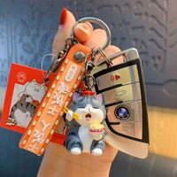 1 Piece Cartoon Style Dog Cat Resin Unisex Bag Pendant Keychain main image 5