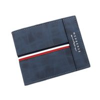 Men's Stripe Pu Leather Open Wallets main image 4