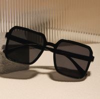Retro Gradient Color Solid Color Ac Square Full Frame Men's Sunglasses main image 6