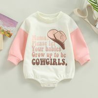 Fashion Animal Letter Cotton Baby Rompers sku image 2