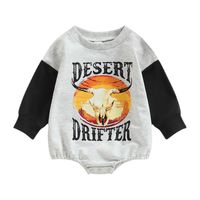 Fashion Animal Letter Cotton Baby Rompers main image 4