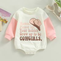 Fashion Animal Letter Cotton Baby Rompers sku image 1