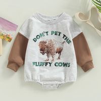 Fashion Animal Letter Cotton Baby Rompers main image 2