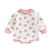 Valentine's Day Cute Heart Shape Cotton Baby Rompers main image 3