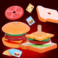 Mini Play House Sandwich Burger Set Toys 0.3 Children Simulation Fast Food main image 4