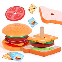 Mini Spielen Haus Sandwich Burger Set Spielzeug 0,3 Kinder Simulation Fast-food main image 3