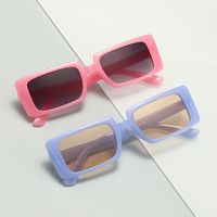 Fashion Solid Color Ac Square Full Frame Women's Sunglasses main image 3